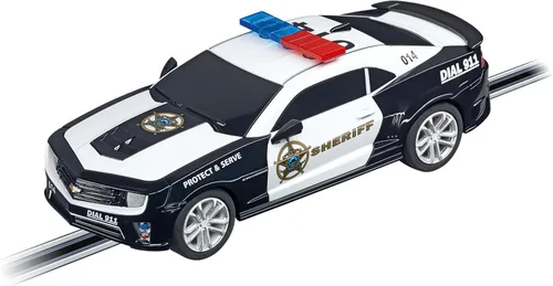 Vista 3 de Carrera 64031 Chevrolet Camaro ZL1 Sheriff Escala 1:43 Vehículo de Carreras Analógico de Ranura GO Conjuntos de Pistas de Carreras de Autos