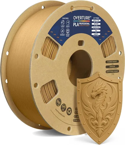 Vista 34 de Overture PLA Plus (PLA+) Filamento de 1/16 pulgadas, dureza mejorada con rollo PLA, con superficie de construcción 3D de 7.87 × 7.87 pulgadas, PLA