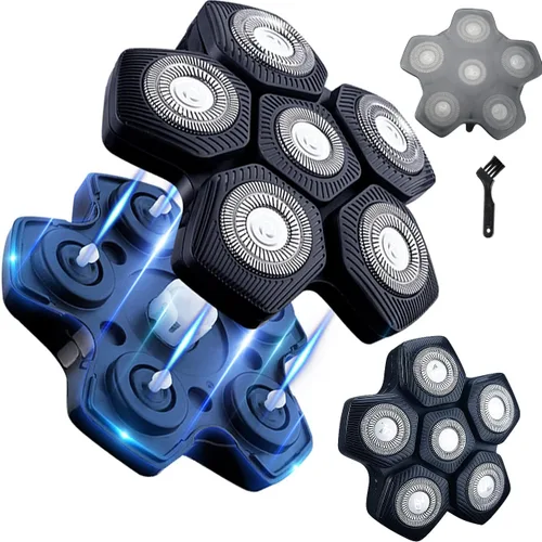 Vista 9 de Cabezas de Reemplazo para Afeitadora Eléctrica de 5 Cuchillas Universal para Navaja (5D Negro)