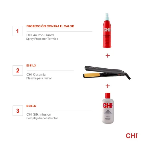 Vista 8 de CHI Original plancha plana de 1” para alaciado de cabello, para estilizar, profesional, color negro
