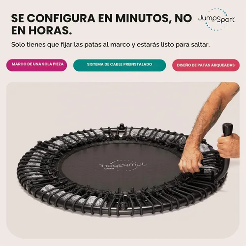 Vista 7 de JumpSport 39” Essential Fitness Trampoline for Adults - Model 250