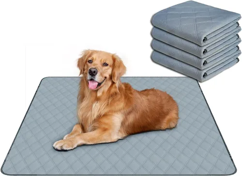 Vista 25 de RIOUSSI - Almohadillas reutilizables para orina para perros, cachorros, lavables, absorbentes, a prueba de fugas Soft Material Non-Slip Bottom