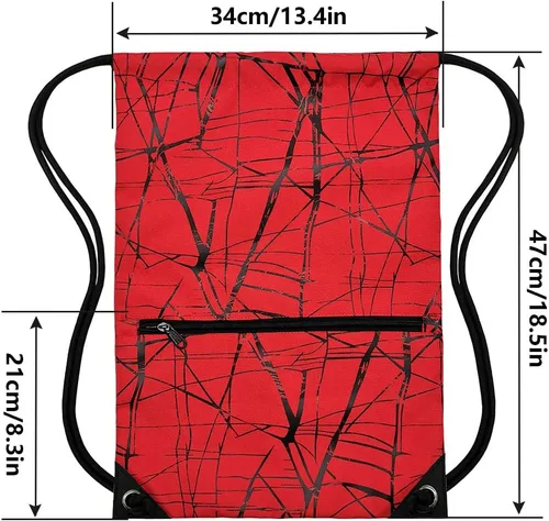 Vista 2 de HOLYLUCK - Mochila, bolsa deportiva con cordón ajustable para gimnasio