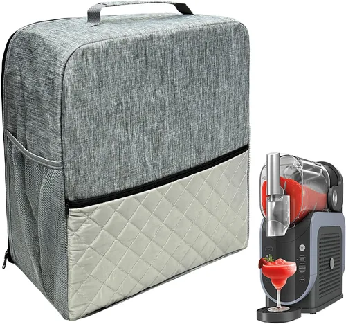 Vista 8 de Bolsa organizadora para Ninja SLUSHi Slushie Machine FS301 y FS299, para Ninja Slushie cubierta de polvo Accesorios Patrón de diamante Frozen Drink