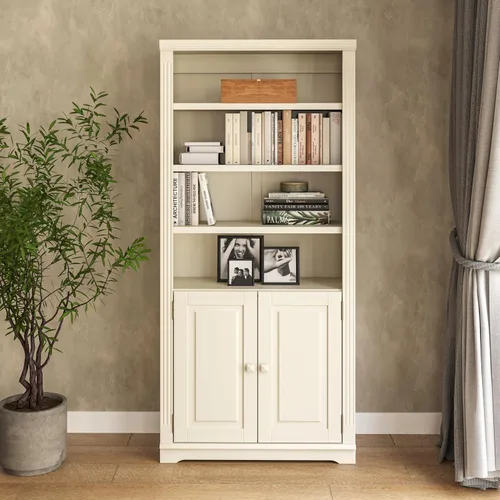 Vista 10 de Camaflexi Newport - Librería con puertas, acabado moca y negro Moka & Negro