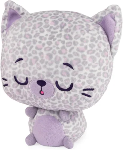 Vista 2 de GUND Drops, Gina Spots, Expressive Premium - Animal de peluche suave para mascotas, leopardo morado, 9 pulgadas