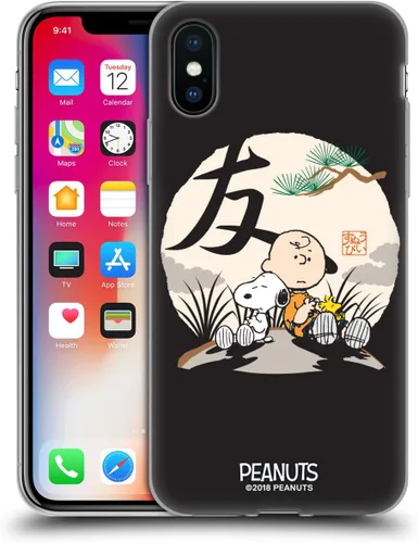 Vista 85 de Carcasa de gel para iPhone 7 Plus/iPhone 8 Plus, diseño de Snoopy Oriental de Peanuts, Badges