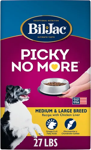 Vista 7 de Bil-Jac Picky No More Receta de hígado de pollo de raza mediana Comida seca para perros 6 libras