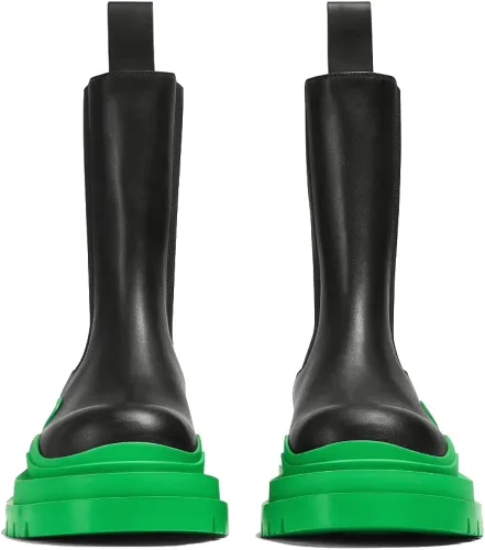 Vista 2 de Vertundy Botines Chelsea para mujer, sin cordones, a media pantorrilla, con plataforma gruesa, cómodos, sin cierre