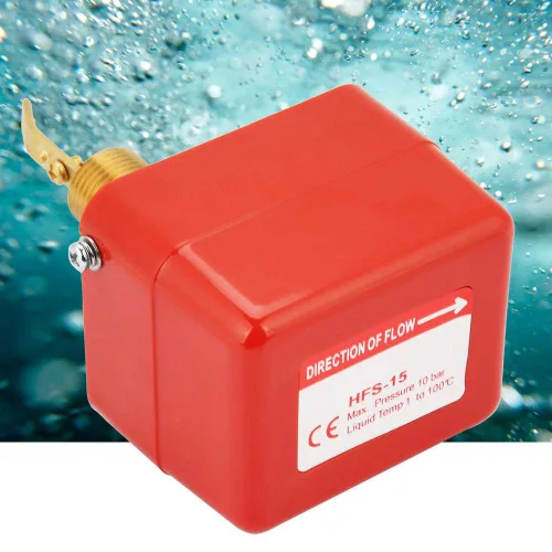 Vista 6 de 1/2" interruptor de agua, HFS-15 rosca ajustable doble tiro SPDT 220VAC 15A control de agua 1.0Mpa