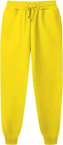 Vista 4 de Pantalones deportivos de forro polar para mujer, holgados, casuales, de cintura alta, para entrenamiento, atléticos, con parte inferior de cincha