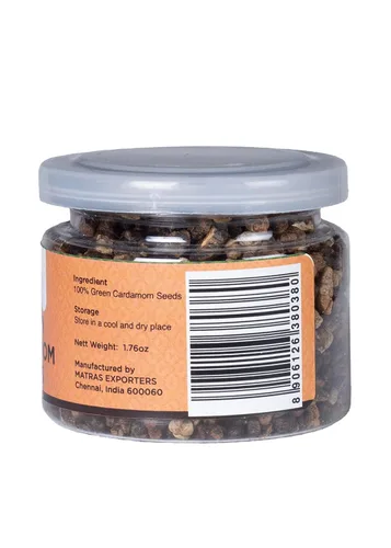 Vista 2 de Yogi's Gift - Semillas de cardamón ricas frescas y fragantes 1.76 onzas / 1.76 oz Ideal para café, té, postres y productos horneados por Yogi's