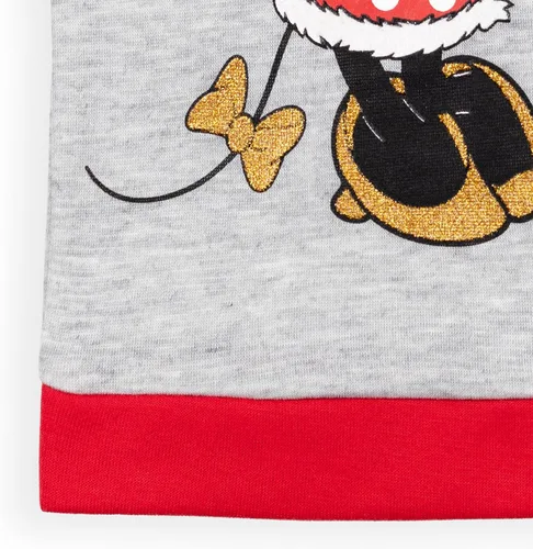 Vista 7 de Disney Mickey Mouse Minnie Mouse - Conjunto de sudadera de vellón y leggings de Navidad para niñas de bebé a niño grande