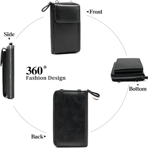 Vista 2 de Mini bolso cruzado para teléfono celular para mujer, bolso ligero con soporte para hombro