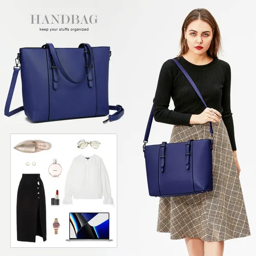 Vista 6 de Bolsos y bolsos de mano para mujer, bolso de hombro con asa superior, bolso de dama