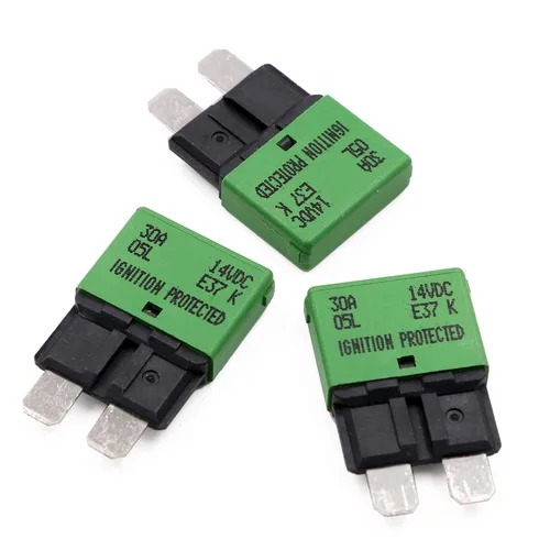 Vista 11 de Disyuntor de fusibles de reinicio manual de 12 V, 24 V, 3 A, ATO/ATC de perfil bajo – UL – Disyuntores reiniciables tipo 3 amperios, kit de fusibles