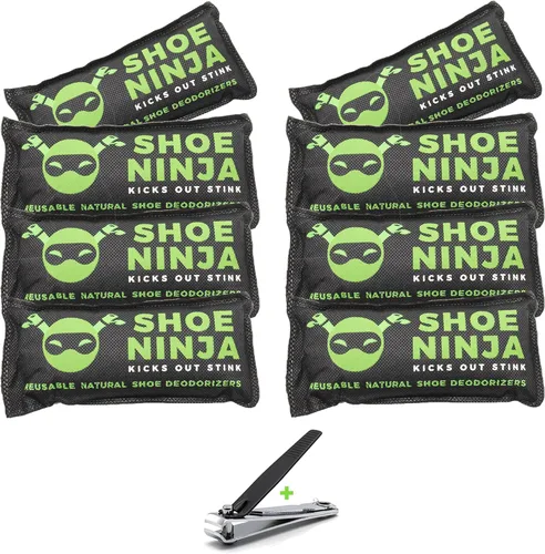 Vista 9 de Desodorizante de zapatos Shoe Ninja - Eliminación de olor de zapatos con carbón activado, removedor de olores de zapatos versátil y reutilizable