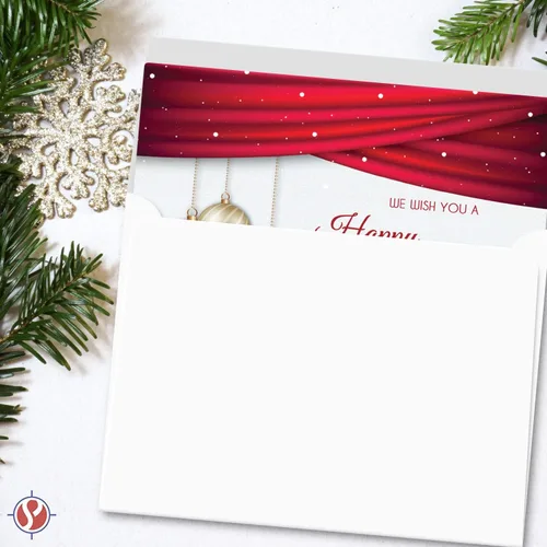 Vista 3 de 2024 We Wish You A Happy New Year Tarjetas de felicitación – Nochebuena roja, Navidad, vacaciones, saludos, invitaciones, agradecimientos, anuncios