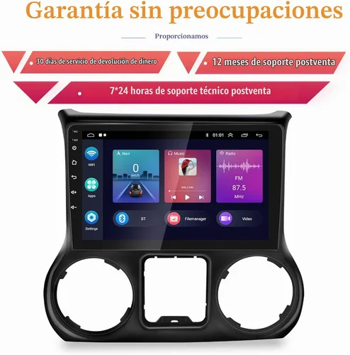 Vista 7 de Radio de coche para Jeep Wrangler 2015 2016 2017 con Carplay y Android Auto