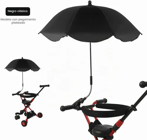 Vista 3 de TITA-DONG Paraguas para silla con abrazadera, silla de playa ajustable universal, con protección UV, sombrilla para silla de patio, silla de playa
