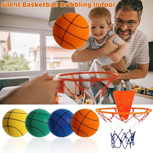 Vista 2 de Baloncesto silencioso, baloncesto silencioso para interiores, baloncesto silencioso 2024, baloncesto sin ruido, baloncesto silencioso de drible, un