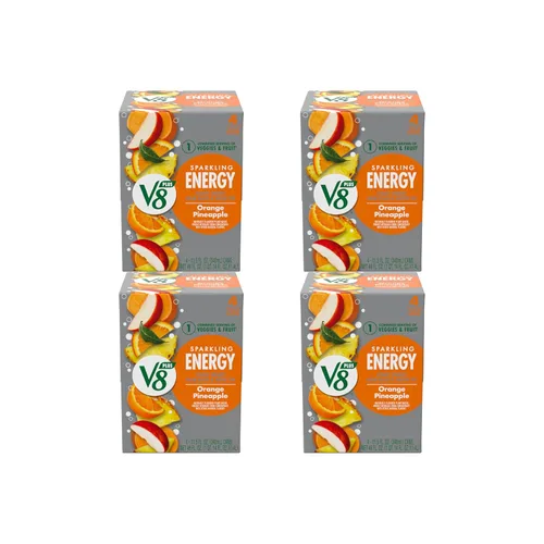 Vista 20 de V8 +ENERGY Bebida Energética de Cereza Negra, lata de 11.5 fl oz (paquete de 4)