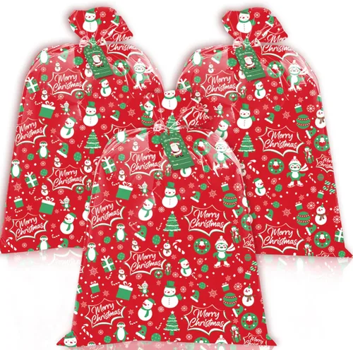 Vista 10 de HYmoso 1 pieza bolsas de regalo de Navidad extragrandes, bolsas de regalo jumbo para bicicleta para regalos navideños enormes de gran tamaño, bolsa