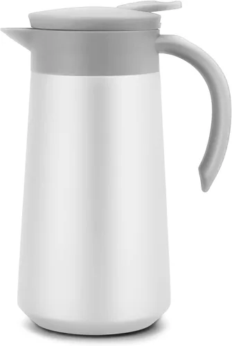 Vista 11 de Jarra de Café de 28 onzas Airpot Aislada Urna de Café de Acero Inoxidable Termo al Vacío Frasco para Café, Agua Caliente, Té, Bebidas Calientes