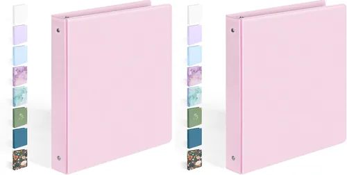 Vista 27 de BinderX - Carpeta de 3 anillos redondos extraduradera de 1 pulgada, se adapta a 175 hojas de papel de 8.5 x 11 pulgadas, cubierta personalizable