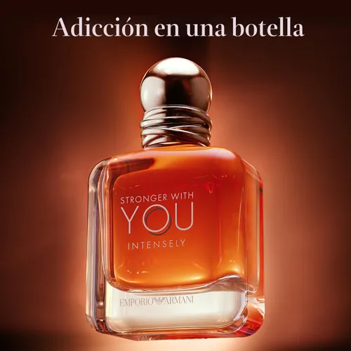 Vista 3 de Armani Beauty - Más fuerte contigo intensamente - Colonia para hombre - Fragancia Fougère Ambery Woody para hombre - Pimienta rosa, lavanda, notas