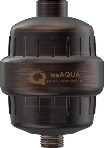 Vista 11 de weAQUA - Filtro de ducha resistente sin BS – 99% de eliminación para agua dura, cloro, fluoruro, metales pesados, micro-vida, orgánicos y más