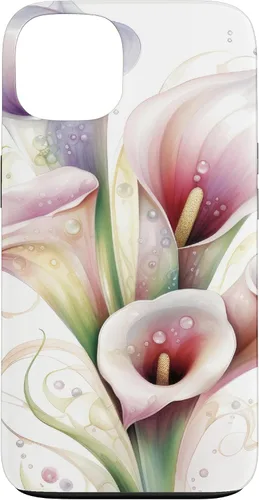 Vista 7 de iPhone 12 Pro Max Calla Lilies Flower Floral Watercolor Case