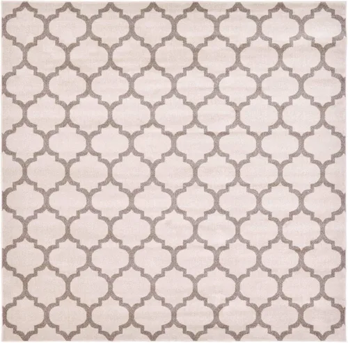 Vista 160 de Unique Loom Trellis Collection - Alfombra de área de Filadelfia, rectangular de 2 pies 2 pulgadas x 3 pies, color morado y marfil