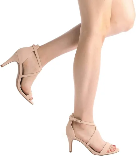 Vista 6 de DREAM PAIRS, Dolce - Sandalias modernas de punta abierta y tacón aguja para mujer