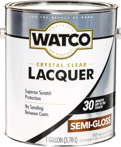Vista 6 de Watco 333690 Acabado de madera transparente lacado, galón, transparente mate