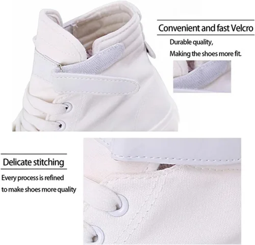 Vista 2 de ACEFAST INC SKZ Zapatos de lona unisex Bangchan Felix Hyunjin Jeongin High Top Casual Zapatos para caminar