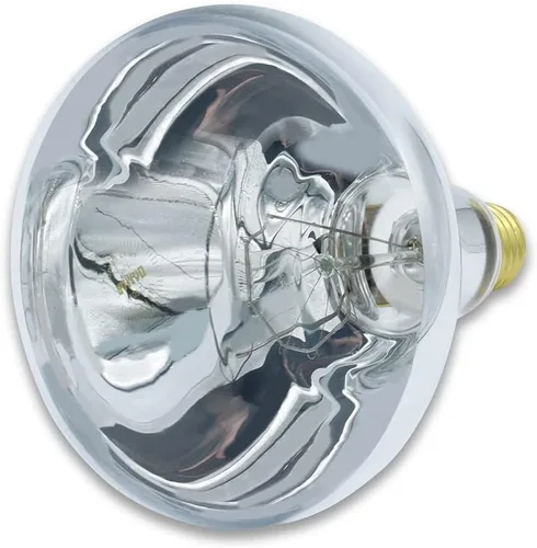 Vista 3 de lumenivo Bombilla de calor BR40 de 250 W, lámpara de calor transparente, lámpara de calor para baño, bombillas calentadoras de alimentos, bombilla
