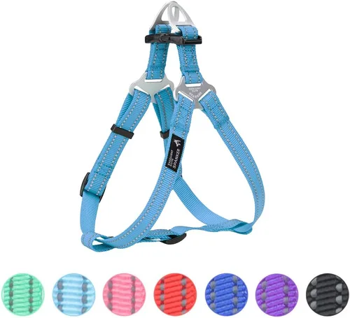 Vista 12 de EXCELLENT ELITE SPANKER Arnés sin tirones ajustable de nailon fácil de poner, correa para el pecho con reflectante y anillo de correa para perros