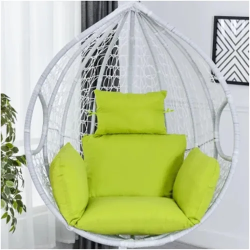 Vista 11 de ZTGL Cojines para silla de huevo, cojín para silla de huevo, cojín grueso para interiores y exteriores, para patio, jardín, color negro