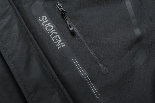 Vista 3 de Chaqueta de esquí impermeable con capucha para hombre, abrigo cálido de nieve para el invierno