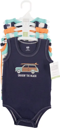Vista 2 de Hudson - Mamelucos unisex, sin mangas y de algodón para bebé