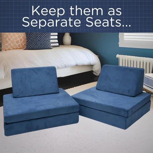 Vista 5 de Children's Factory The Whatsit CF349-070 - Sofá o 2 sillas para niños, azul marino, CF349-070, muebles de dormitorio para niños y adolescentes, sofá