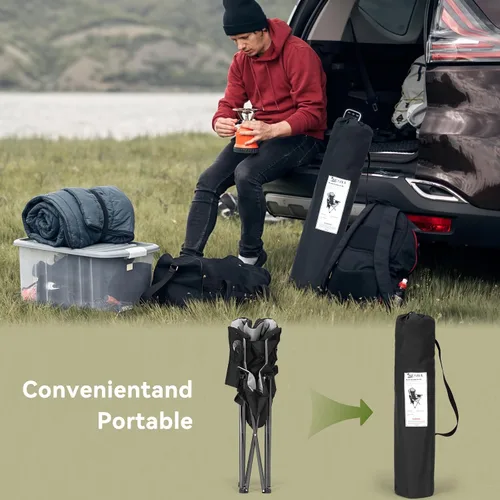 Vista 7 de Seazul Sillas de camping para adultos, silla de campamento, sillas plegables para exteriores, soporta 380 libras, sillas portátiles de viaje