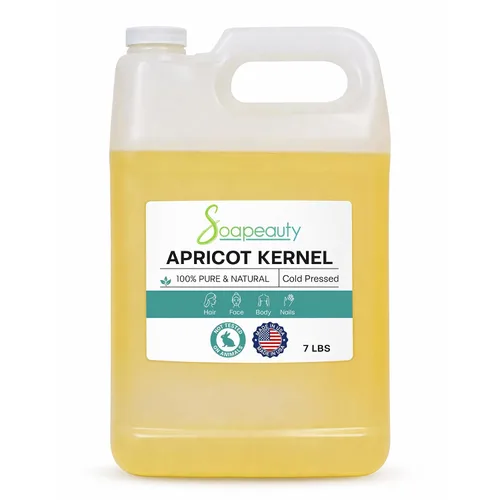 Vista 8 de Soapeauty Aceite de almendro de albaricoque prensado en frío, 100% puro, natural para piel, cara, portador de cabello para aceites esenciales