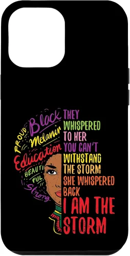 Vista 26 de I Am The Storm BLM Melanin Women African Black History Pride Case for iPhone 17