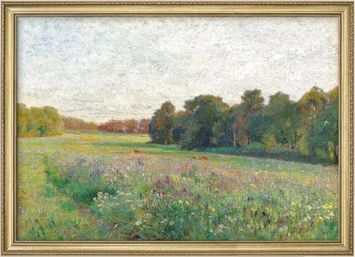 Vista 288 de MUDECOR Lienzo enmarcado prémium para pared, pinos nevados en bosque de invierno, ilustraciones modernas, arte contemporáneo, escénico, divertido