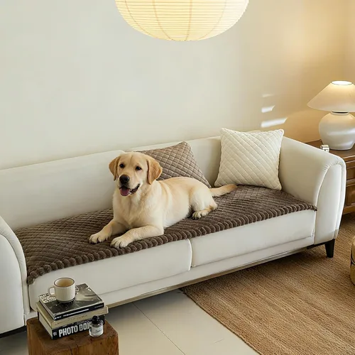 Vista 23 de Fundas de sofá para sofá de 3 cojines, aptas para mascotas, funda de sofá antideslizante lavable