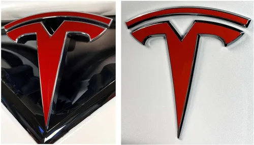 Vista 34 de Calcomanía con logotipo para Tesla Model S, Nosecone, juego de 14 piezas (verde brillante)