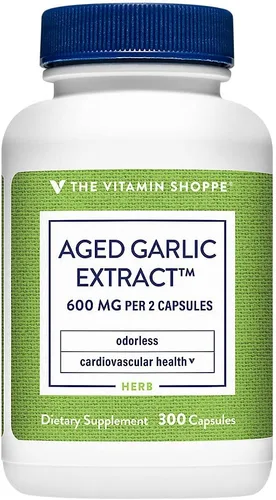 Vista 5 de The Vitamin Shoppe Ajo 600 mg - Salud cardiovascular, apoyo inmunológico y protección antioxidante (200 cápsulas)