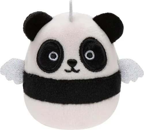 Vista 5 de Squishville de Original Squishmallows Escuadrón Negro y Blanco de Peluche - Seis Peluches Squishmallows de 5 cm Incluyendo Tajo, Kayce, Bambalina